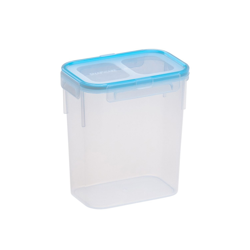 CONTENEDOR AZUL RECTANGULAR DE ALIMENTOS 7.3 TAZAS (PLASTICO)