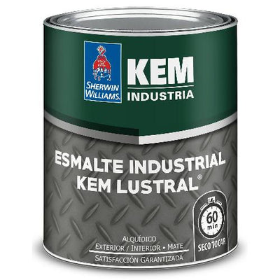 ESMALTE INDUSTRIALKEM LUSTRAL MATE NEGRO