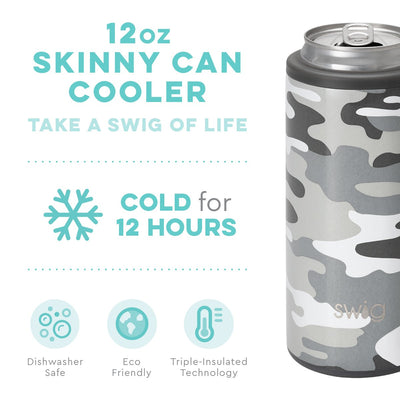 Taza delgada Cooler 12oz- Camuflaje incognito