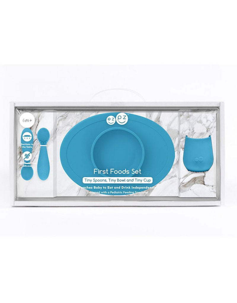 Set de alimentación para bebe, azul