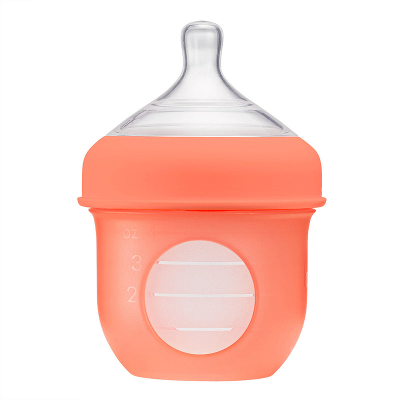 BIBERÓN DE SILICONA PARA BEBE, 4 OZ