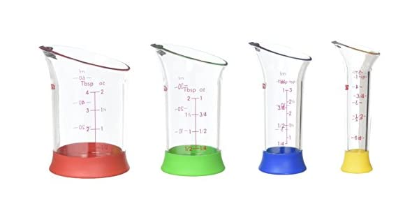 4 PIECE MINI MEASURING BEAKERS SET