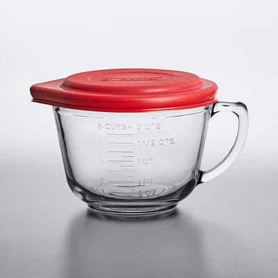 2QT BATTER BOWL W/RED LID