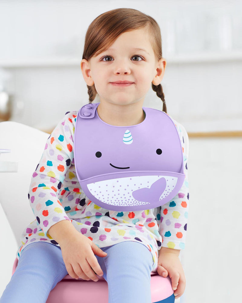 BABEROS PARA BEBE NARWHAL-LILA