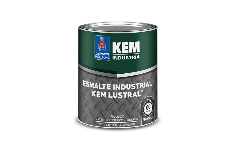 ESMALTE INDUSTRIAL KEM LUSTRAL BRILLANTE ULTRA BLANCO