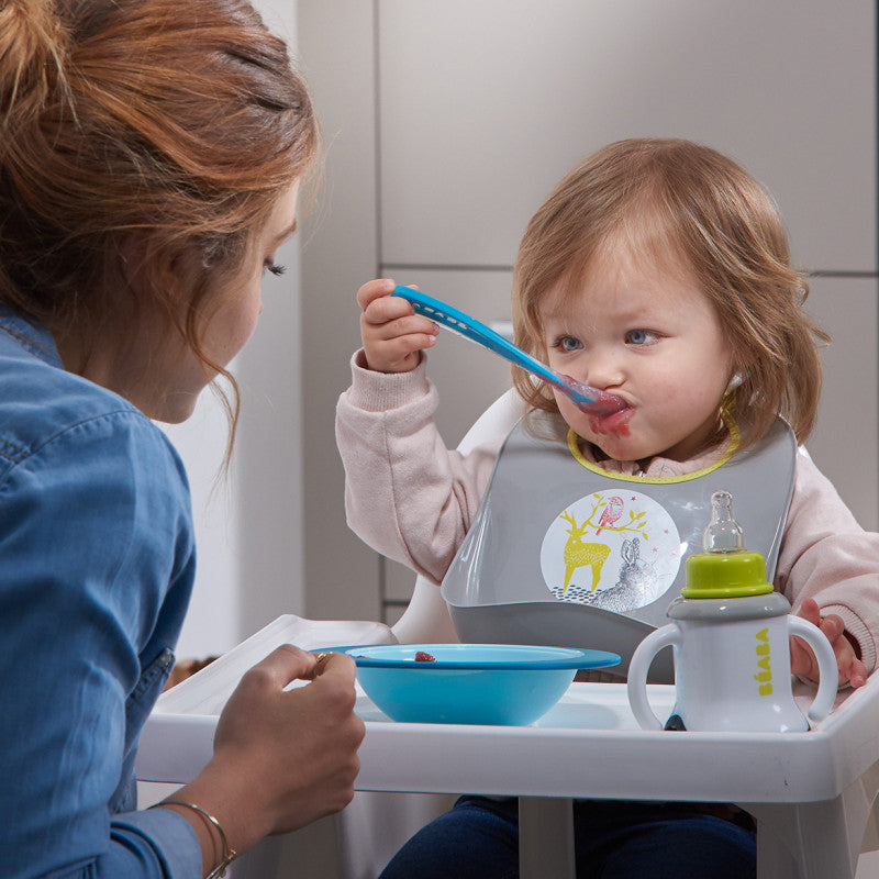 CUCHARA PARA COMIDA DE BEBE- AZUL