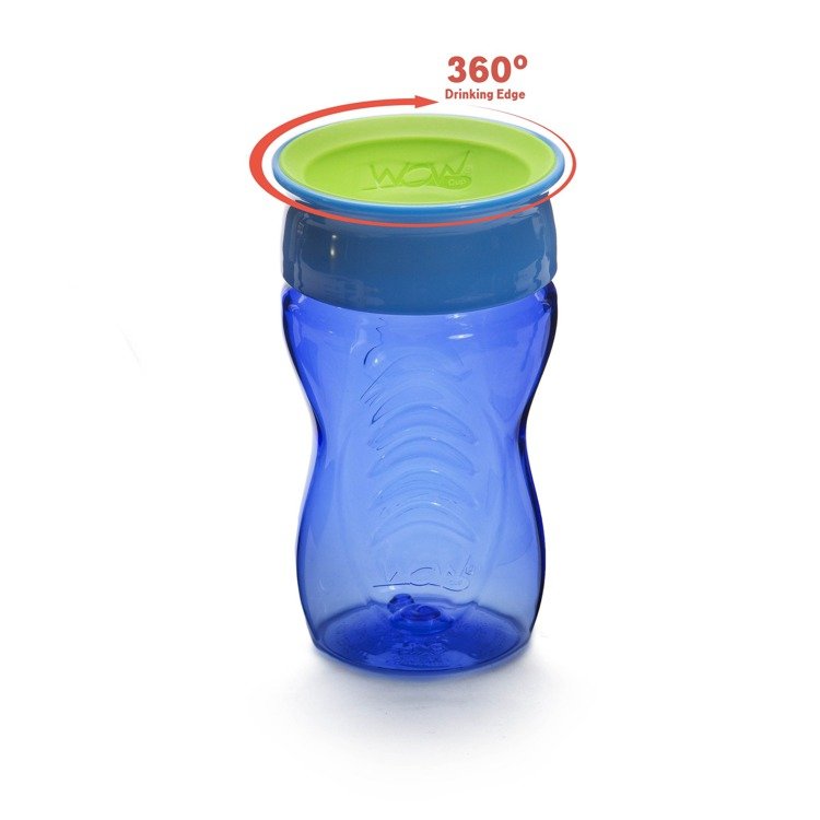 Vaso antiderrame para niño, azul