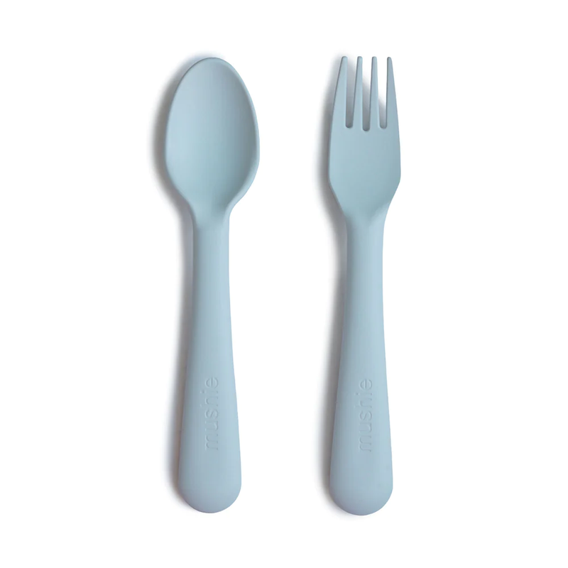 SET TENEDOR Y CUCHARA (AZUL POLVO)