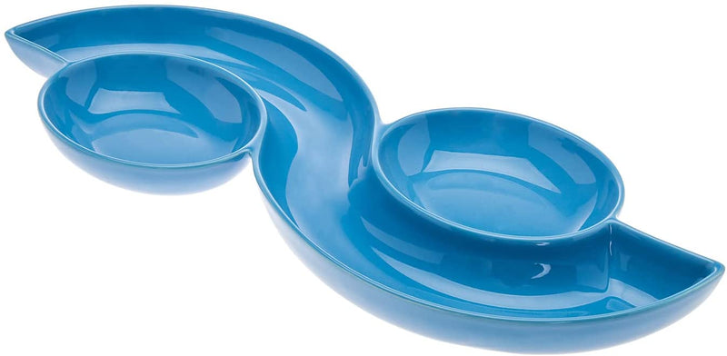 JUEGO DE PLATOS  CERAMICA X2 PIEZAS - AZUL