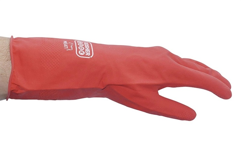 GUANTES DE LATEX  MEDIANO (ROJO)