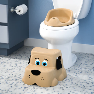 TABURETE PARA NINOS POTTY PET DOG-MARRON