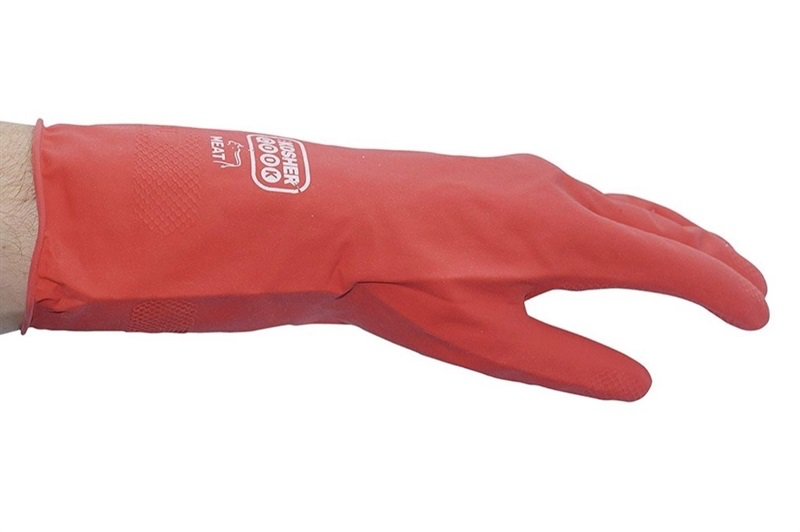 GUANTES DE LATEX  GRANDE (ROJO)