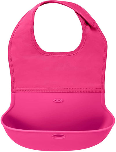 OXO TOT SET DE 2 BABEROS DE BEBE -ROSA-TURQUESA