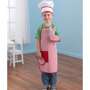 JUEGO ACCESORIOS PARA CHEF - ROJO