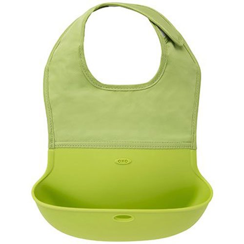 OXO TOT  SET DE 2 BABEROS PARA BEBE -AZUL -VERDE