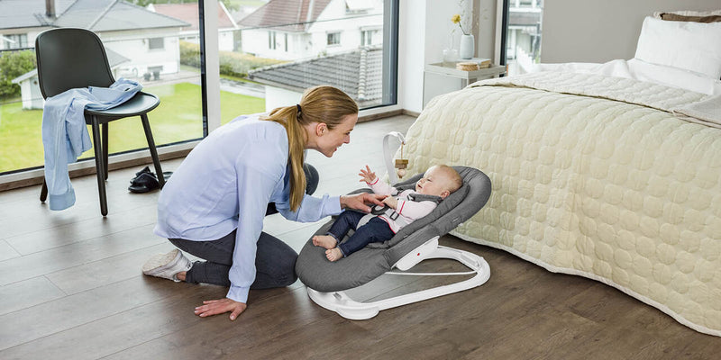 MECEDORA DE BEBE COMPATIBLE CON SILLA ERGONOMICA , COLOR GRIS