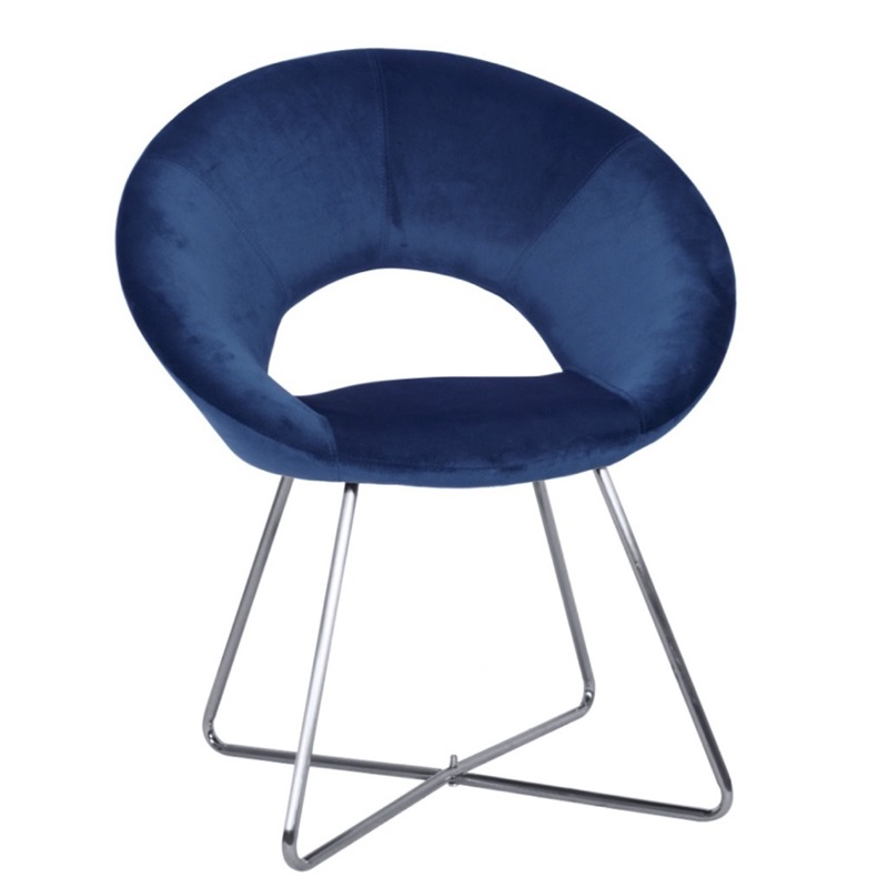 SILLA CON APOYA BRAZO (AZUL OSCURO)