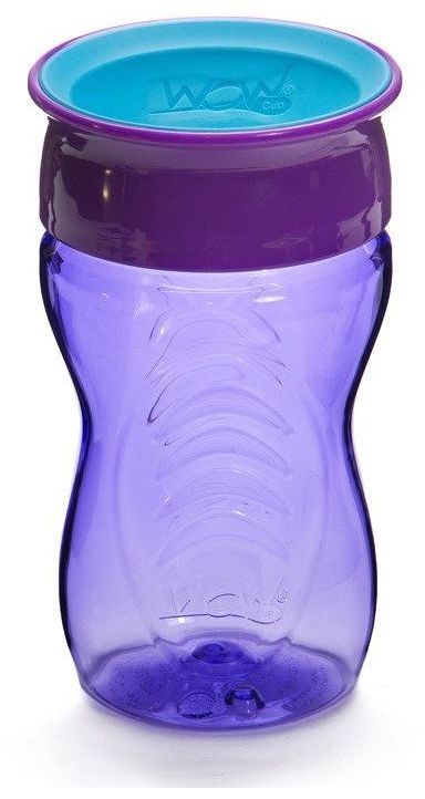 Vaso antiderrame para niño, morado