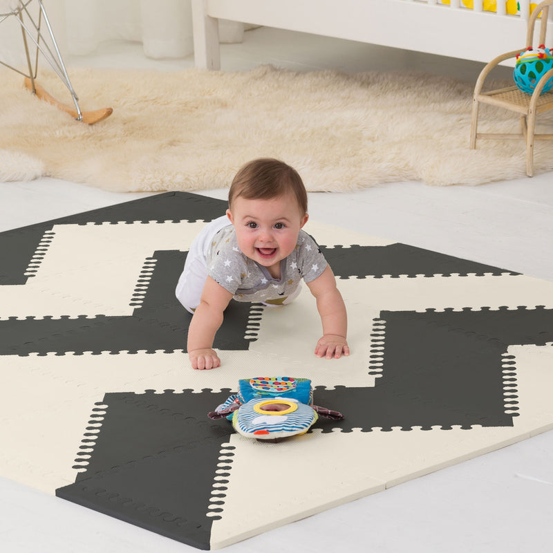 ALFOMBRA PARA BEBE - BLANCO/GRIS