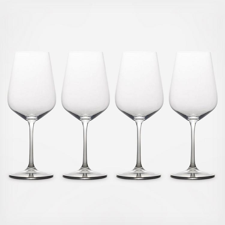 JUEGO DE 4 COPAS DE VINO BLANCO 15.25 OZ, COLOR HUMO.