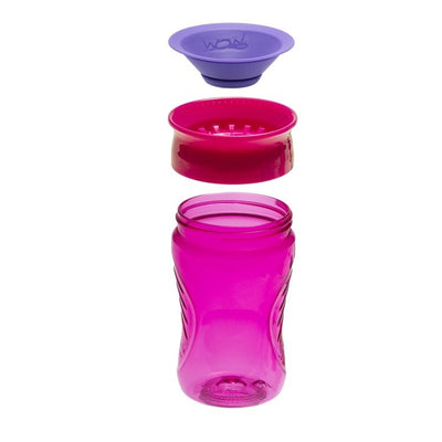 Vaso antiderrame para niño, rosado