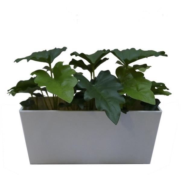 MACETERO CON PLANTA ARTIFICIAL(GREENERY CALADIUM BONSAI)