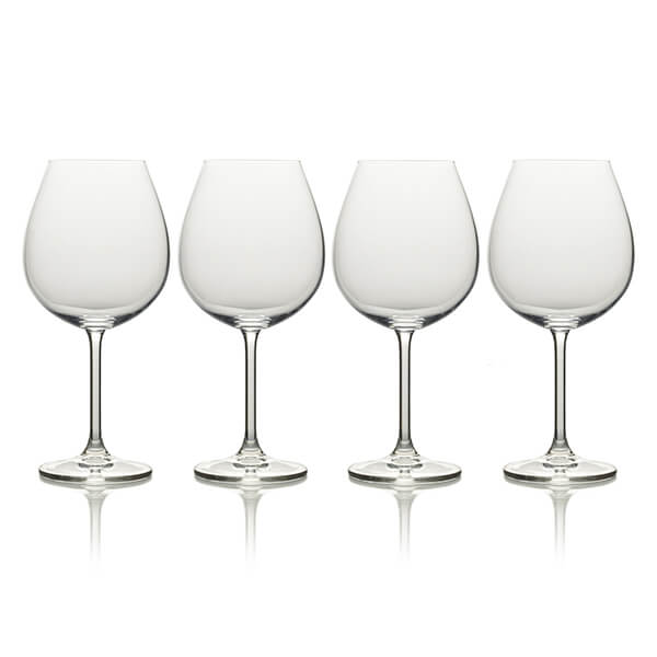 JUEGO DE 4 COPAS DE VINO  BURDEOS 21.5 OZ.