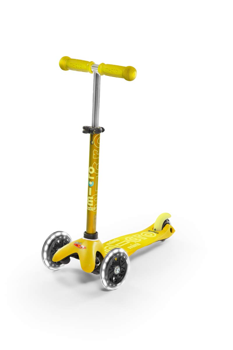 SCOOTER MINI DELUXE LED-AMARILLO