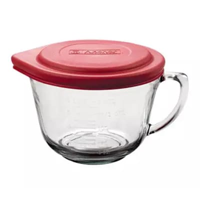 2QT BATTER BOWL W/RED LID